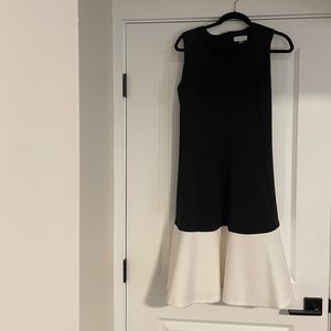 Calvin Klein  knee length dress Black and White!!!